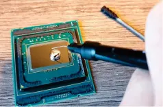  ?? ?? Delidding a CPU can be incredibly scary, but well worth the effort if you’re replacing the thermal paste with liquid metal.