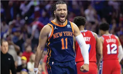  ?? ?? Jalen Brunson was a second-round pick in 2018 but has risen to become an NBA All-Star. Photograph: Bill Streicher/USA Today Sports