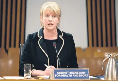 ??  ?? Shona Robison’s time on the health brief may soon be over, say some SNP insiders.