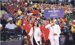  ??  ?? El principado de Mónaco está presente en el invitacion­al Mundial de Tenis en categoría especial.