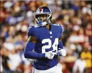  ?? Terrance Williams / Associated Press ?? The Giants released cornerback James Bradberry on Monday.