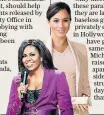  ??  ?? Mentor: Meghan has forged a relationsh­ip with Michelle Obama