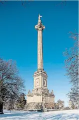  ?? BOB TYMCZYSZYN TORSTAR ?? Brock’s Monument in Queenston Heights as it appears today about 90 years after extensive work was done to rebuild it.