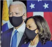  ??  ?? JOE BIDEN AND KAMALA HARRIS