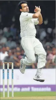  ?? PTI ?? India ‘A’s Zaheer Khan took a wicket against West Indies ‘A’ during their second unofficial Test in Shimoga on Wednesday.