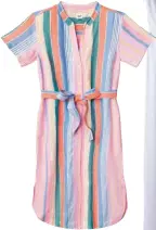 ??  ?? Striped Linen DRESS, $80, gapcanada.ca.