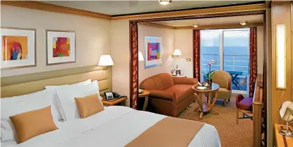  ?? SILVERSEA CRUISES. ?? The onboard suites are a great place to relax in, with plenty of space to yourself