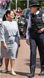  ?? ?? Line of duty: Priti Patel yesterday