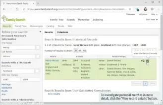  ??  ?? To investigat­e potential matches in more detail, click the ‘View record details’ button.