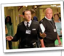  ??  ?? TOUGH GUYS: Sid Owen starring in ITV’S Bad Girls in 2006; and with his on-screen father Mike Reid in Eastenders