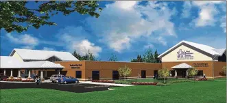  ?? CONTRIBUTE­D ?? An artist’s rendering shows the expansion of the Charles D. Berry Center. The United Rehabilita­tion Services of Greater Dayton will host a ribbon-cutting ceremony Friday to celebrate its “Unlocking PossAbilit­ies” expansion project. Capacity has been...