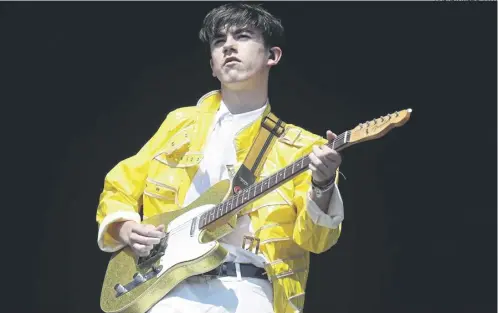  ?? ANDREW MILLIGAN/PA ?? Declan Mckenna performs on the main stage at the TRNSMT festival, Glasgow