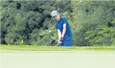  ??  ?? Cameron Kiemele competes in the Niagara District Junior Golf Tour at Grand Niagara Golf Club in Niagara Falls.