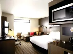  ??  ?? Image shows the Den Room. Besides just the frequent traveller segment, the new hotel is also poised to be an ideal base for leisure travellers and families who are looking to keep their real-life routines rolling while on the road.