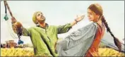  ??  ?? Diljit Dosanjh and Anushka Sharma in a still from the movie.