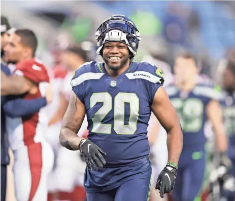  ?? AP ?? Running back Rashaad Penny had 10 carries for 35 yards for the Seahawks during their win over the 49ers on Sunday and could emerge from the team’s muddled backfield to become RB1 for Seattle.