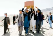  ?? Photo: Reuters ?? Mourners carry the coffin of one of Saturday’s victims.