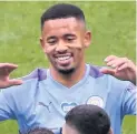  ??  ?? City striker Gabriel Jesus