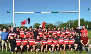  ??  ?? The Wicklow under-17 squad after their fantastic victory over Enniscorth­y.