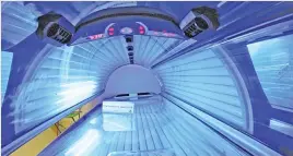  ?? (AFP) ?? This file photo shows a sunbed or tanning bed in Paris on August 22