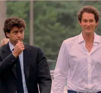  ?? ANSA ?? La tradizione va avanti
Andrea Agnelli e John Elkann in una immagine di archivio di un vecchio appuntamen­to a Villar Perosa, luogo di festa juventina