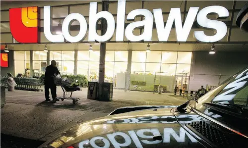  ?? BLOOMBERG/ FILES ?? Loblaw announced Thursday it intends to create a real estate investment trust for the bulk of its vast property holdings.