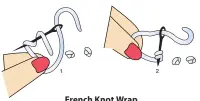  ??  ?? French Knot Wrap