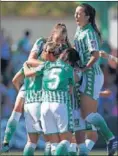  ??  ?? Jugadoras del Betis B.