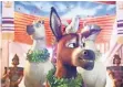  ?? SONY ?? Bo the donkey (voiced by Steven Yeun) and his dove friend, Dave (Keegan-Michael Key), bask in The Star spotlight.