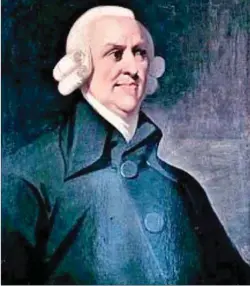  ??  ?? The ‘Father of Economics’, Adam Smith