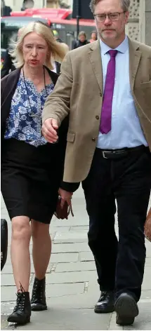  ??  ?? Accused: Sally Lane and John Letts yesterday