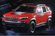  ?? CARLOS OSORIO/THE ASSOCIATED PRESS ?? The 2019 Jeep Cherokee was unveiled at the show.