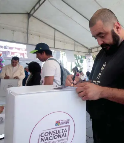  ?? MIGUEL ROMERO ?? Se instalarán 45 casillas para que la ciudadanía vote sobre el proyecto.