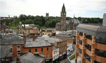  ??  ?? Rochdale in Greater Manchester. Coronaviru­s restrictio­ns were imposed in the region last month. Photograph: Oli Scarff/AFP/Getty Images