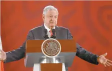  ??  ?? El presidente Andrés Manuel López Obrador dijo que aun con lo ocurrido en Culiacán la población mexicana tiene confianza en la estrategia de seguridad.