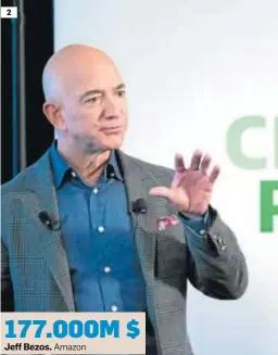 ??  ?? 2
177.000M $
Jeff Bezos. Amazon