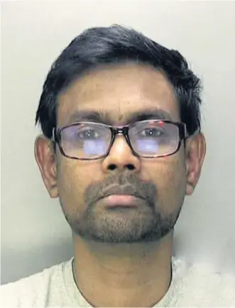  ??  ?? &gt; Ganga Siriwardha­na was jailed for six years for drugging two students