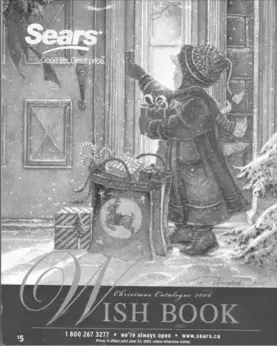  ??  ?? In Canada, the 2006 Sears Wish Book featured the art of Niagara-onthe-Lake artist Trisha Romance.