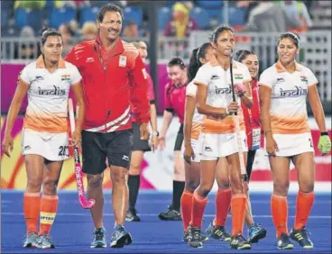  ??  ?? India women’s team head coach Harendra Singh now has the task of guiding the men’s team to 2018 Asian Games gold.