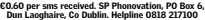  ??  ?? ¤0.60 per sms received. SP Phonovatio­n, PO Box 6, Dun Laoghaire, Co Dublin. Helpline 0818 217100