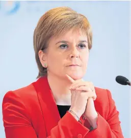  ??  ?? Nicola Sturgeon met Theresa May and Jeremy Corbyn during talks on the Brexit withdrawal agreement in London.