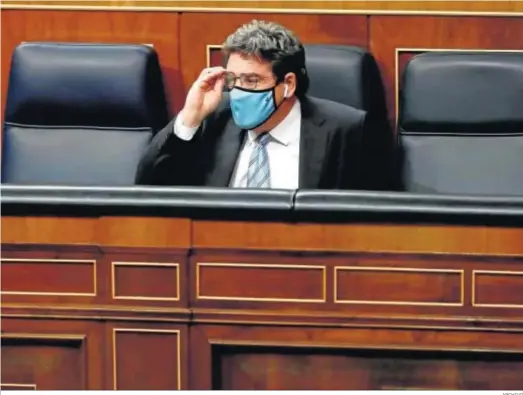  ?? ARCHIVO ?? El ministro de Inclusión, José Luis Escrivá, en el Congreso de los Diputados el pasado mes de noviembre.