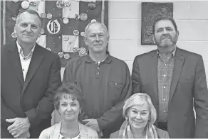  ?? PROVIDED ?? Members of the Orrville City Schools Board of Education are shown in a photo taken prior to the COVID-19 pandemic.