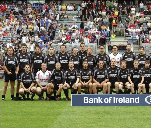  ??  ?? The Sligo team, 2007 Connaught Champions, who took on Cork in the Quarter Final in Croke Park on August 4th. Cork won by 1-1 to 0-8. Pic: Ray McMan