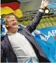  ?? Foto: dpa ?? AfD-Chef Jörg Meuthen würde Viktor Orbán „den roten Teppich ausrollen“, sagte er beim Aschermitt­woch.