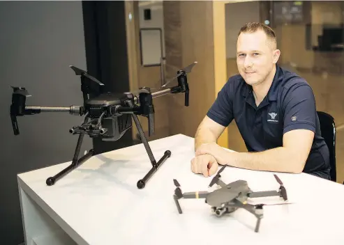  ?? FRANCIS GEORGIAN/PNG ?? Paul Bennett, founder of Aeronautik­a, a Coquitlam-based drone consulting and education company, says new federal drone regulation­s will make the process of flying simpler than before.