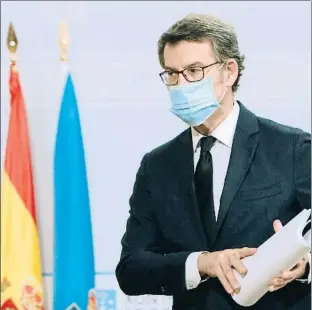  ?? XOAN REY / EFE ?? El presidente de la Xunta de Galicia, Alberto Núñez Feijóo