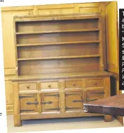  ?? Photograph: Sworders auctioneer­s ?? Big money changes hands for commission­ed Mouseman furniture. This dresser, above, carved with a double mouse signature, the letter ‘H’ and the date ‘1930’ was made for the Horlicks factory in Slough. It sold for £32,000.