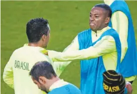  ??  ?? Robinho ya se integró a la concentrac­ión brasileña