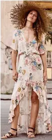  ??  ?? Floral beauty: Delilah dress, £185, attylondon.com